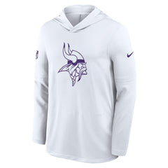 Minnesota Vikings Sideline Option Read Dri-FIT Long Sleeve Hoodie T-Shirt  - White online