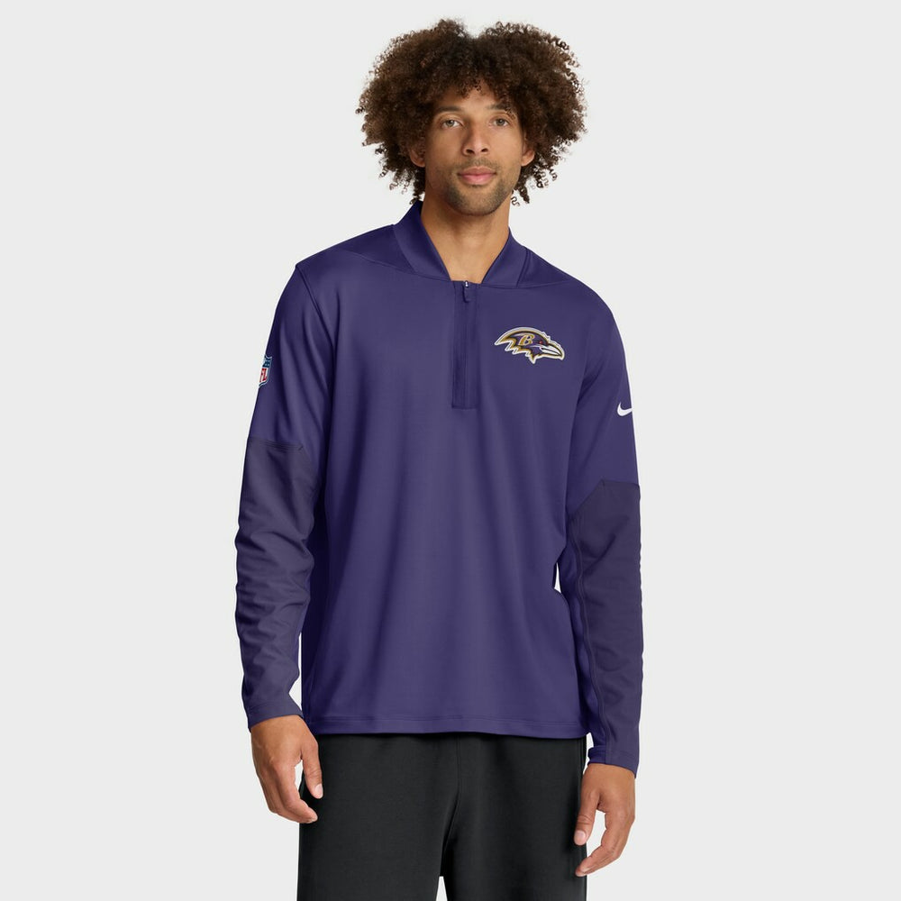 Baltimore Ravens Sideline Dri-FIT Half-Zip Pullover - Purple sale