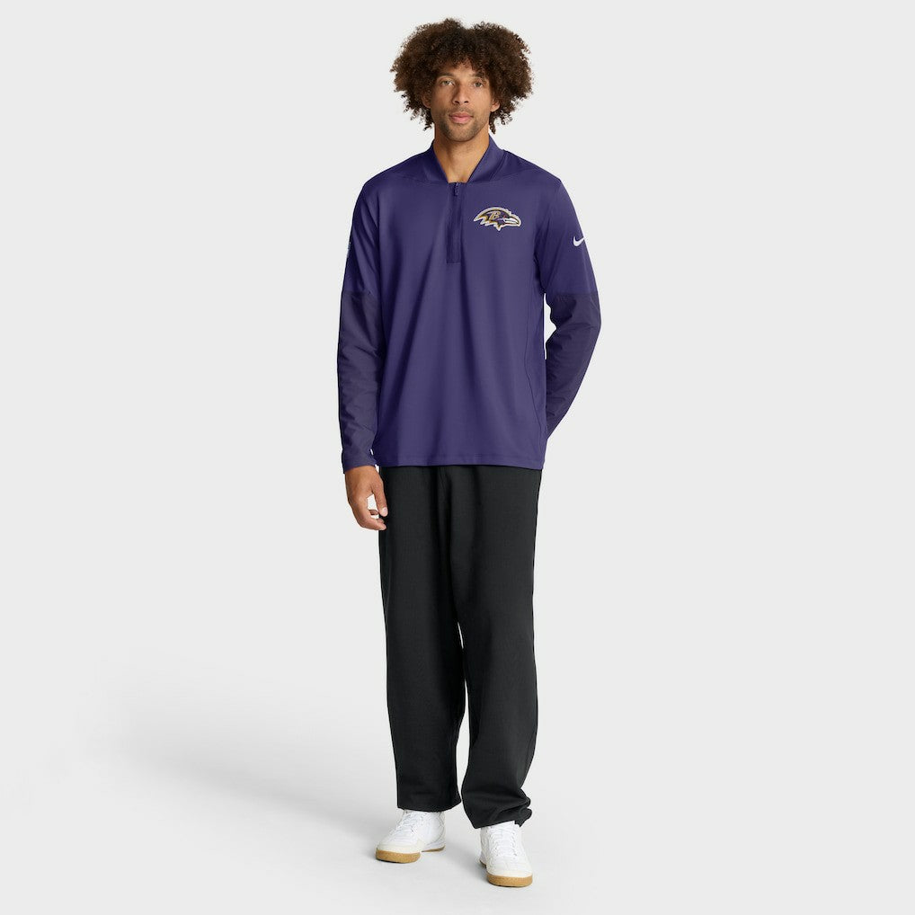 Baltimore Ravens Sideline Dri-FIT Half-Zip Pullover - Purple sale