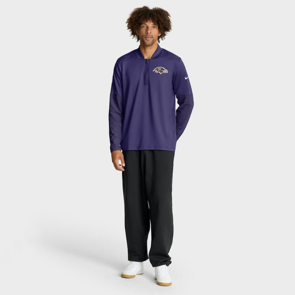 Baltimore Ravens Sideline Dri-FIT Half-Zip Pullover - Purple sale