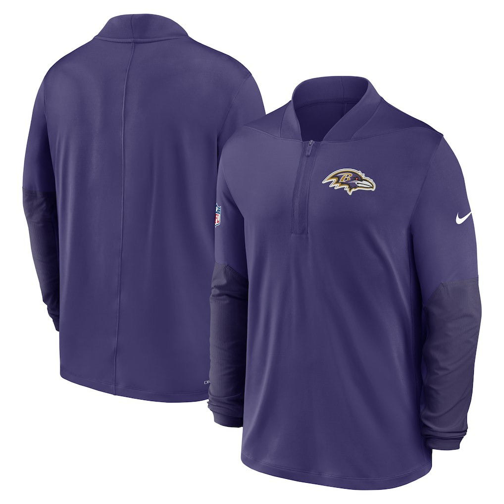 Baltimore Ravens Sideline Dri-FIT Half-Zip Pullover - Purple sale