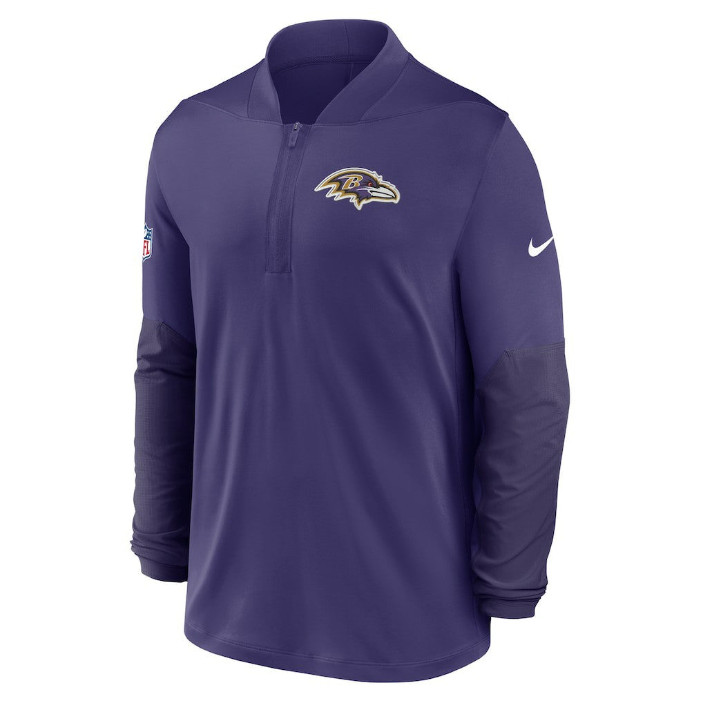 Baltimore Ravens Sideline Dri-FIT Half-Zip Pullover - Purple sale