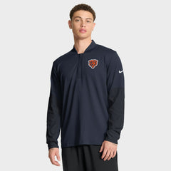 Chicago Bears Sideline Dri-FIT Half-Zip Pullover - Navy for sale