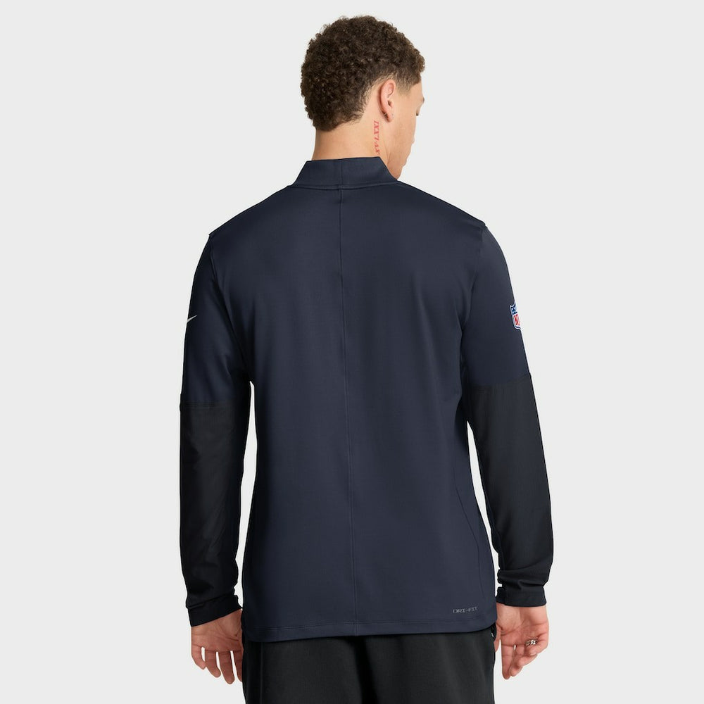 Chicago Bears Sideline Dri-FIT Half-Zip Pullover - Navy for sale