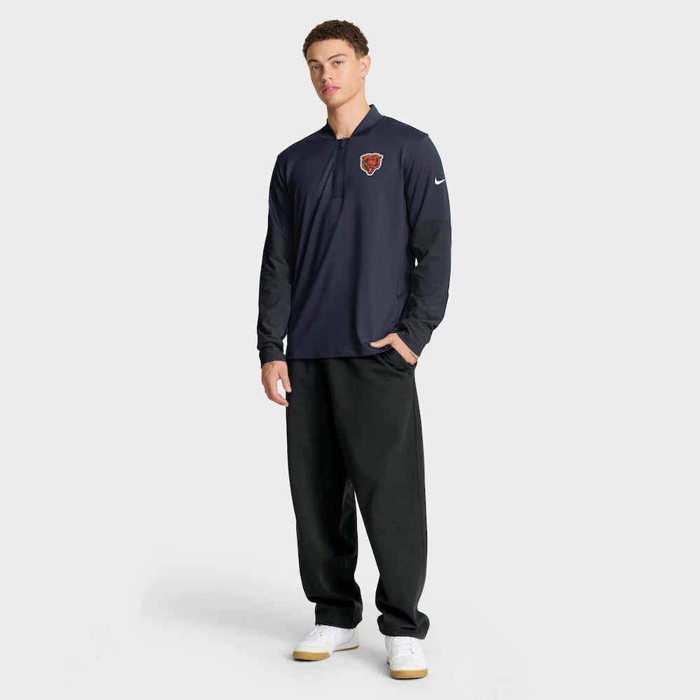 Chicago Bears Sideline Dri-FIT Half-Zip Pullover - Navy for sale