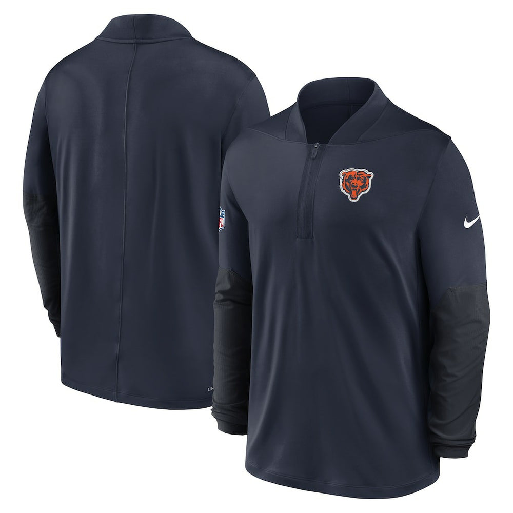 Chicago Bears Sideline Dri-FIT Half-Zip Pullover - Navy for sale