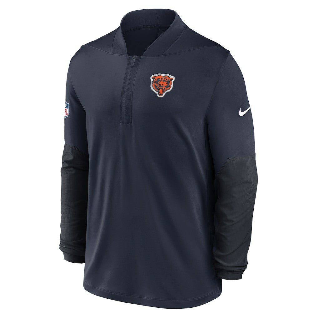 Chicago Bears Sideline Dri-FIT Half-Zip Pullover - Navy for sale
