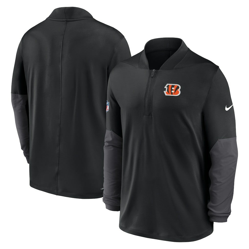 Cincinnati Bengals Sideline Dri-FIT Half-Zip Pullover - Black online