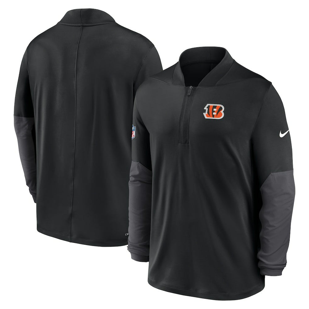 Cincinnati Bengals Sideline Dri-FIT Half-Zip Pullover - Black online