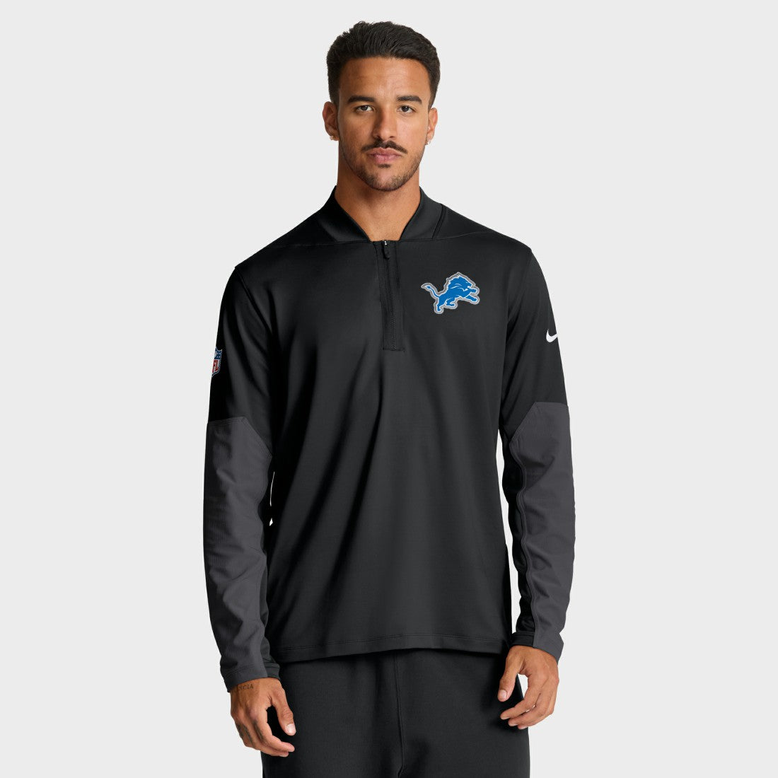 Detroit Lions Sideline Dri-FIT Half-Zip Pullover - Black sale