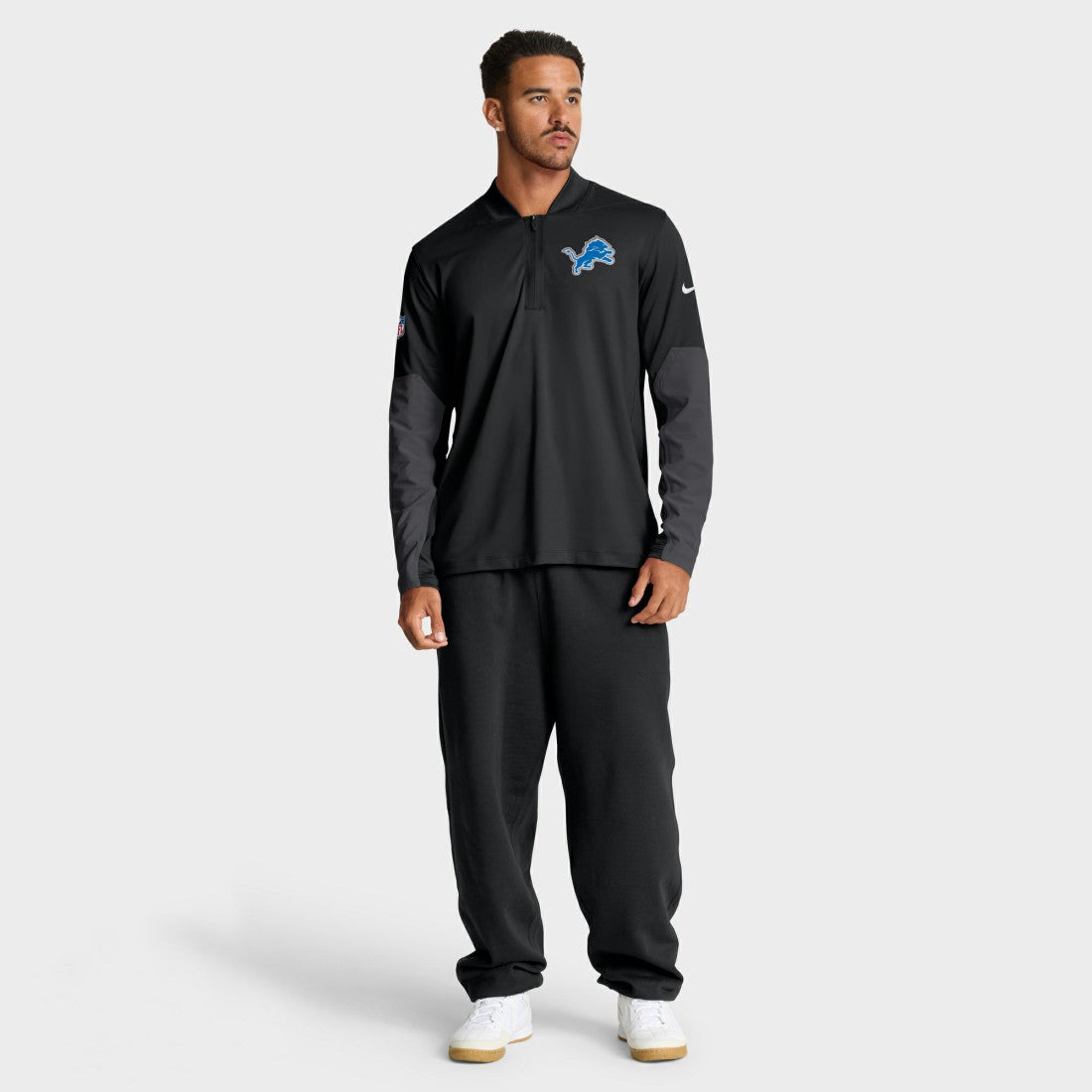 Detroit Lions Sideline Dri-FIT Half-Zip Pullover - Black sale