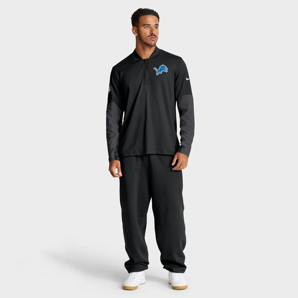 Detroit Lions Sideline Dri-FIT Half-Zip Pullover - Black sale