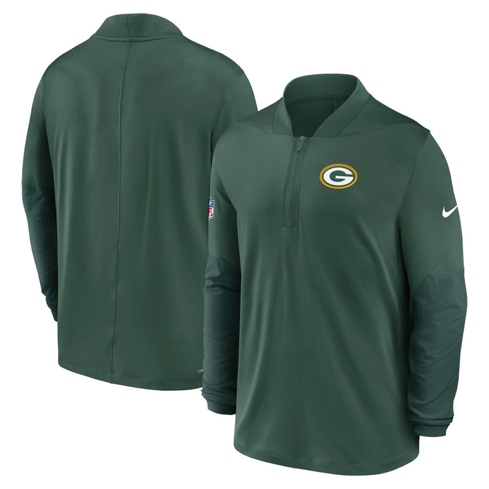 Green Bay Packers Sideline Dri-FIT Half-Zip Pullover - Green outlet