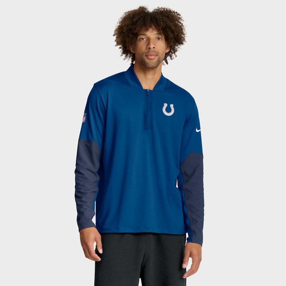 Indianapolis Colts Sideline Dri-FIT Half-Zip Pullover - Royal discount