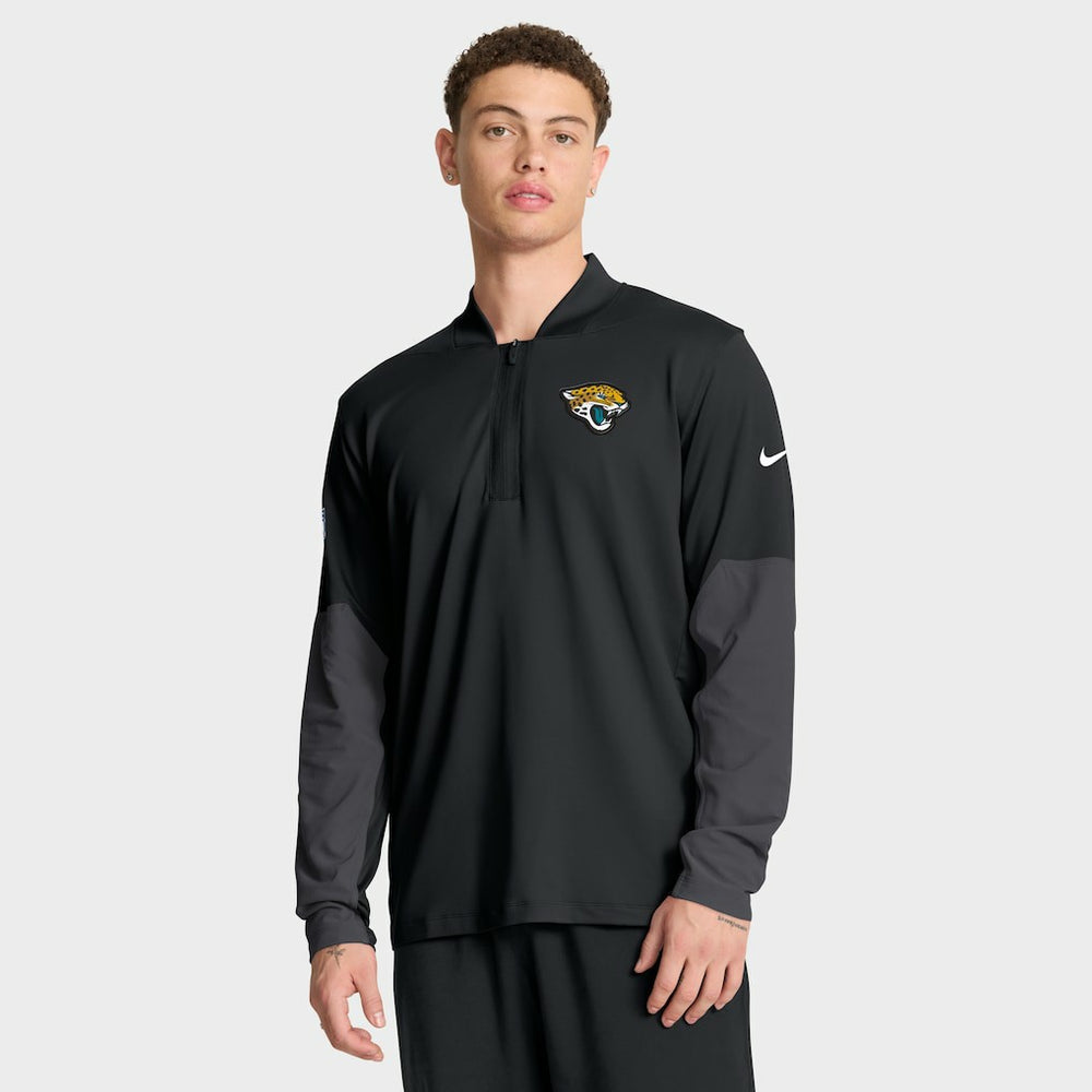 Jacksonville Jaguars Sideline Dri-FIT Half-Zip Pullover - Black sale