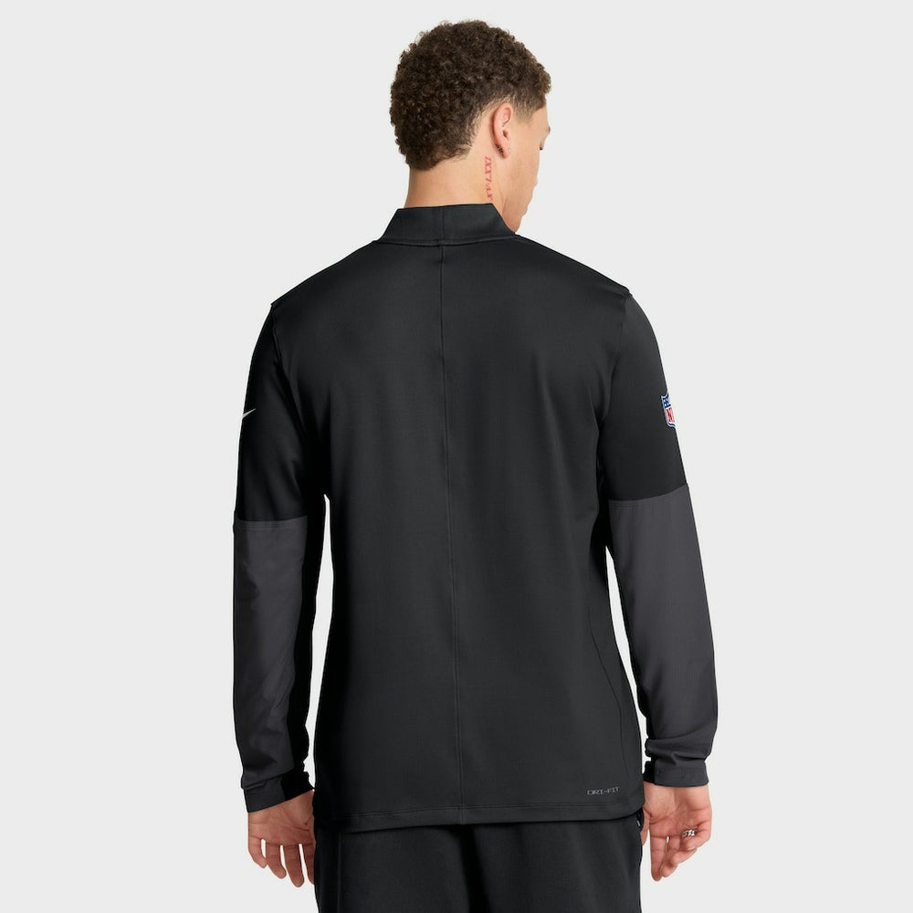 Las Vegas Raiders Sideline Dri-FIT Half-Zip Pullover - Black sale