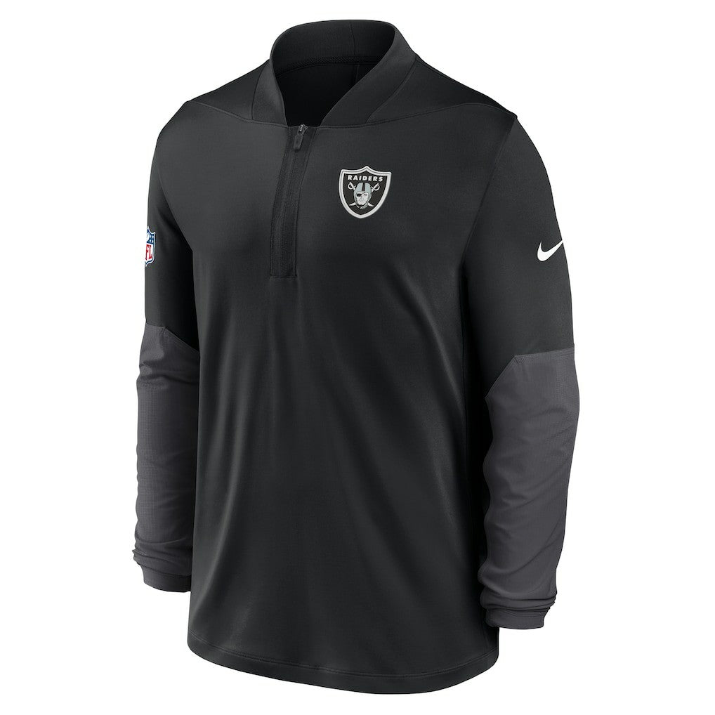 Las Vegas Raiders Sideline Dri-FIT Half-Zip Pullover - Black sale