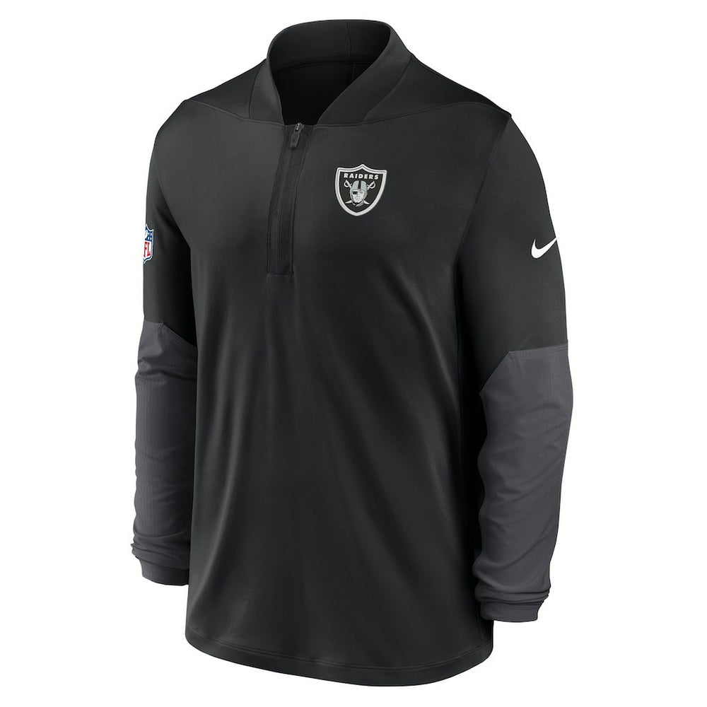 Las Vegas Raiders Sideline Dri-FIT Half-Zip Pullover - Black sale