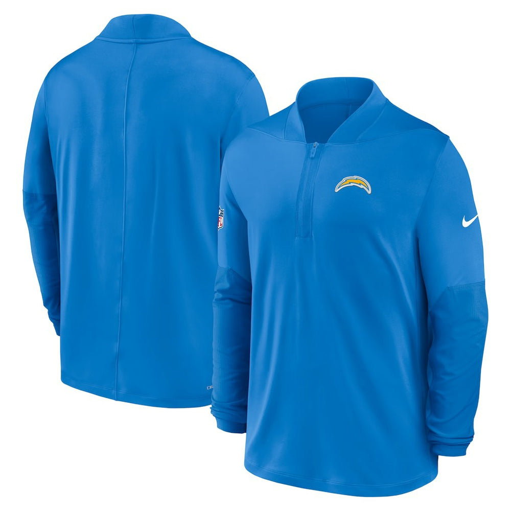 Los Angeles Chargers Sideline Dri-FIT Half-Zip Pullover - Powder Blue on sale