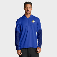 Los Angeles Rams Sideline Dri-FIT Half-Zip Pullover - Royal for sale