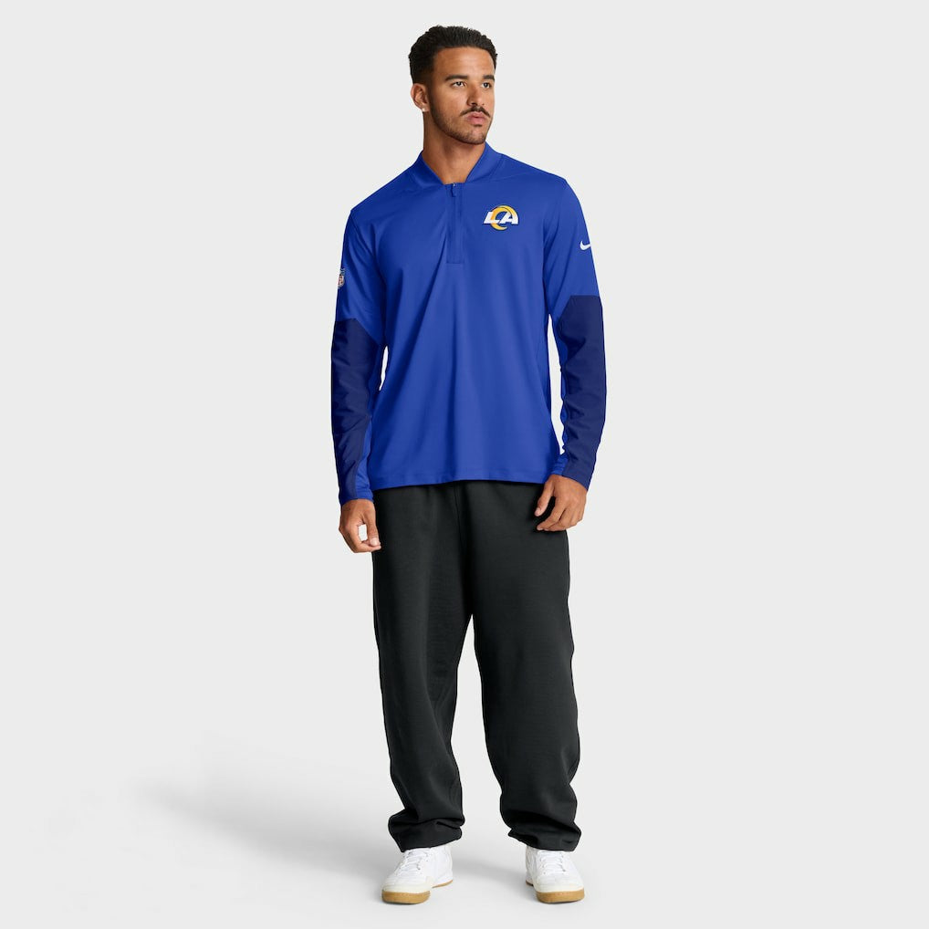 Los Angeles Rams Sideline Dri-FIT Half-Zip Pullover - Royal for sale
