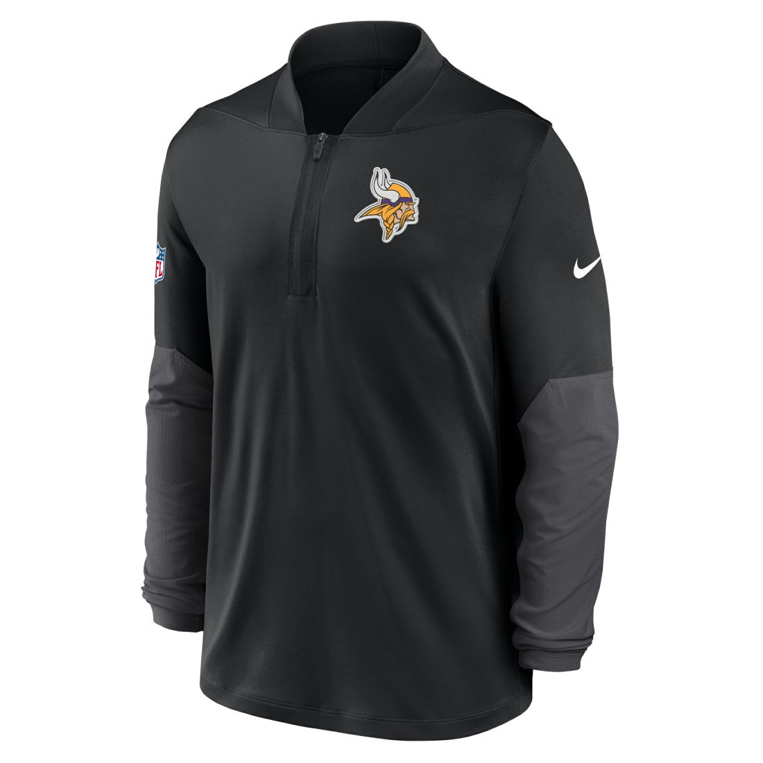 Minnesota Vikings Sideline Dri-FIT Half-Zip Pullover - Black for sale