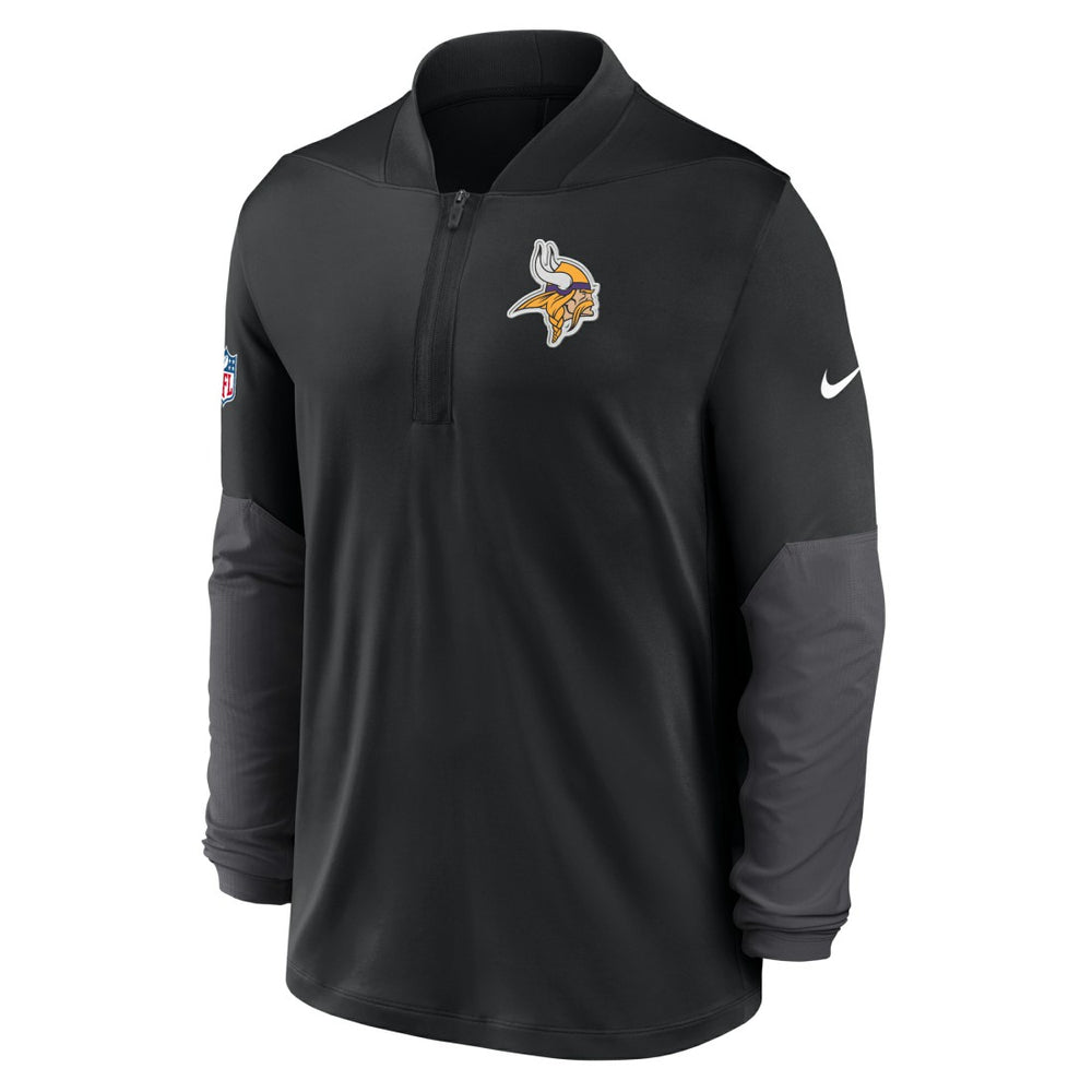 Minnesota Vikings Sideline Dri-FIT Half-Zip Pullover - Black for sale