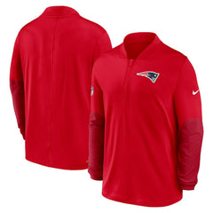 New England Patriots Sideline Dri-FIT Half-Zip Pullover - Red for sale