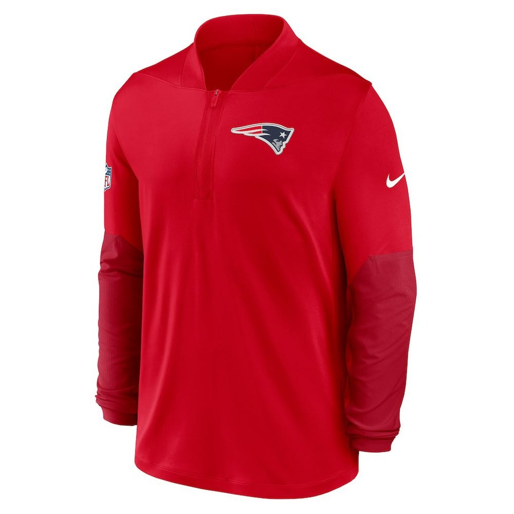 New England Patriots Sideline Dri-FIT Half-Zip Pullover - Red for sale