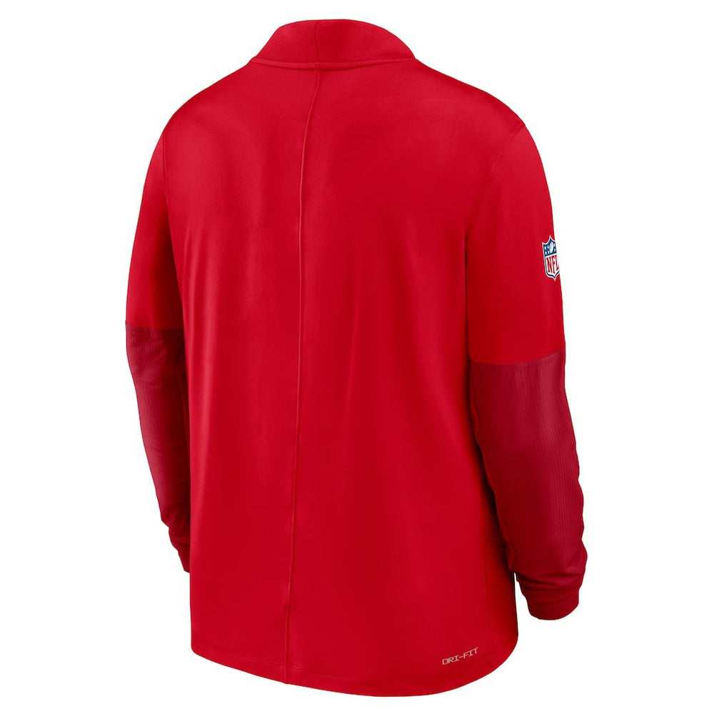 New England Patriots Sideline Dri-FIT Half-Zip Pullover - Red for sale