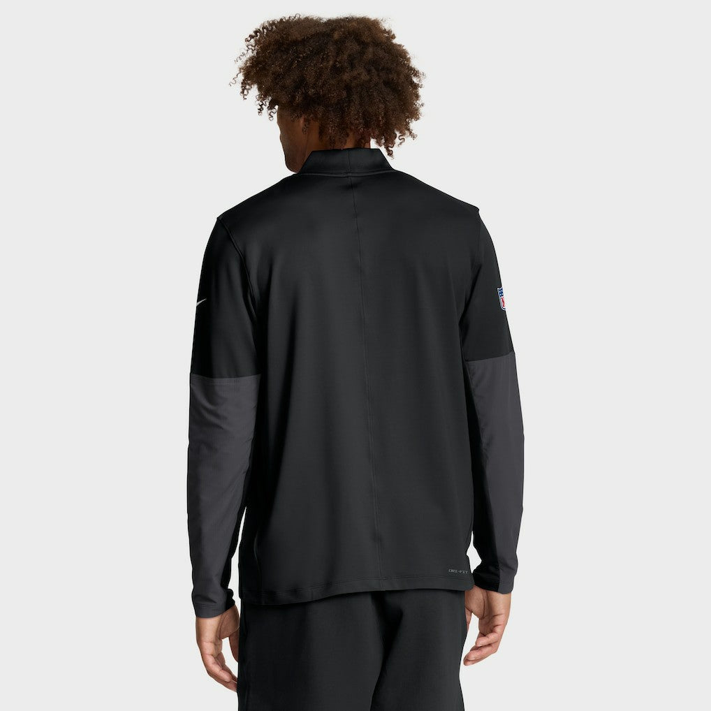 New Orleans Saints Sideline Dri-FIT Half-Zip Pullover - Black on sale