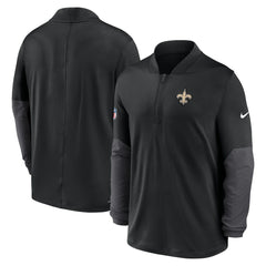 New Orleans Saints Sideline Dri-FIT Half-Zip Pullover - Black on sale