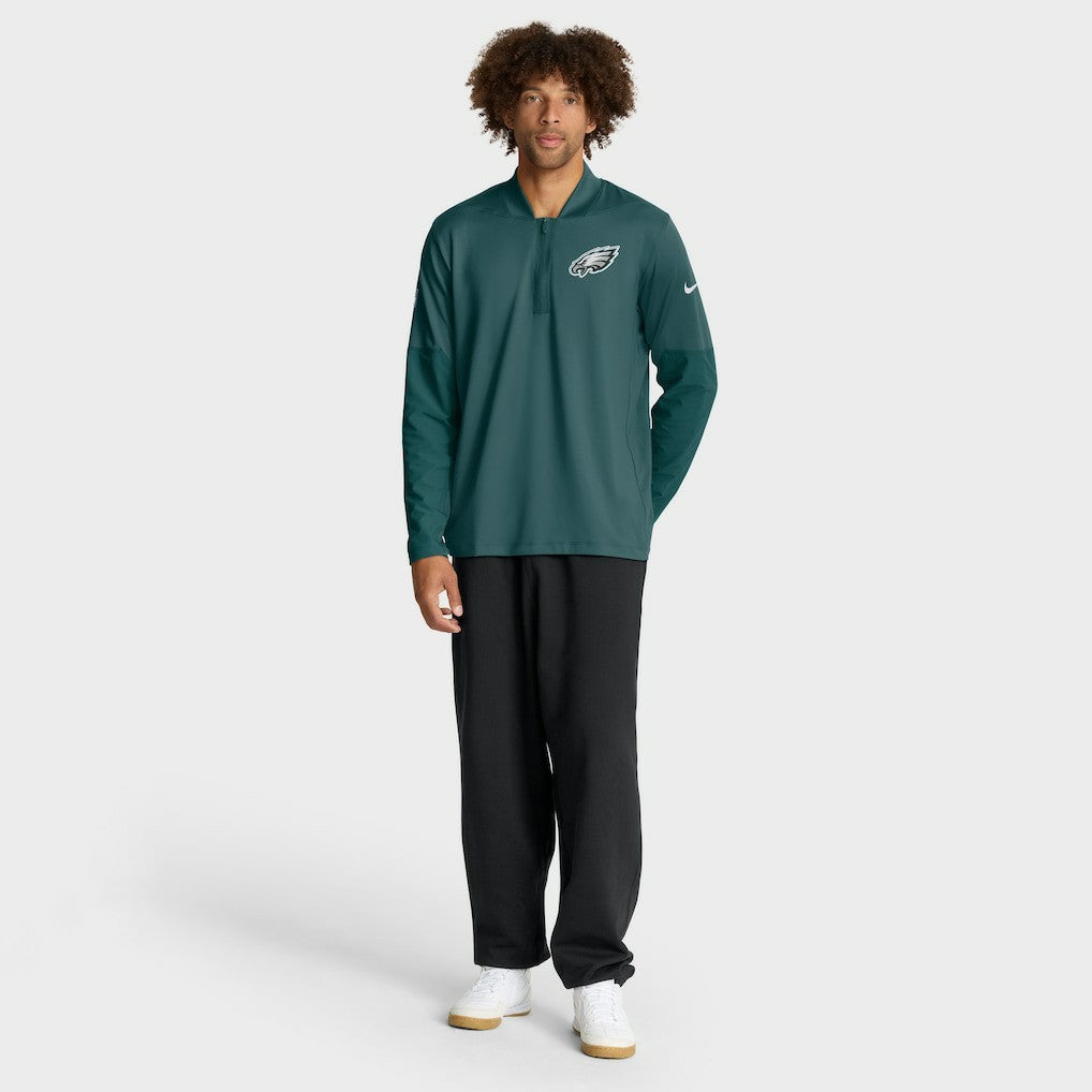 Philadelphia Eagles Sideline Dri-FIT Half-Zip Pullover - Green for sale