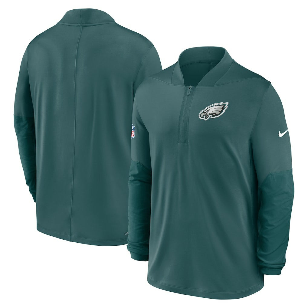 Philadelphia Eagles Sideline Dri-FIT Half-Zip Pullover - Green for sale