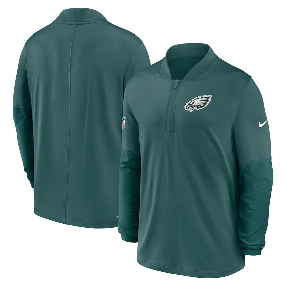 Philadelphia Eagles Sideline Dri-FIT Half-Zip Pullover - Green for sale