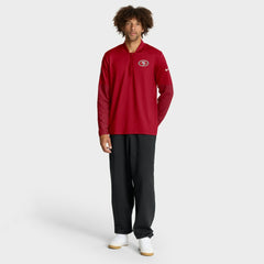 San Francisco 49ers Sideline Dri-FIT Half-Zip Pullover - Scarlet cheap