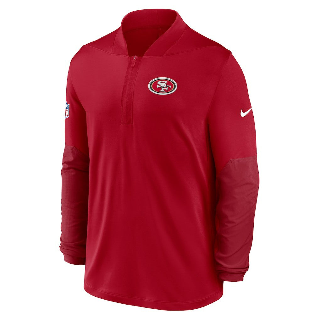 San Francisco 49ers Sideline Dri-FIT Half-Zip Pullover - Scarlet cheap