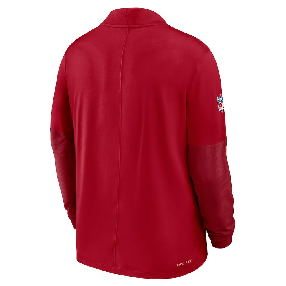 San Francisco 49ers Sideline Dri-FIT Half-Zip Pullover - Scarlet cheap