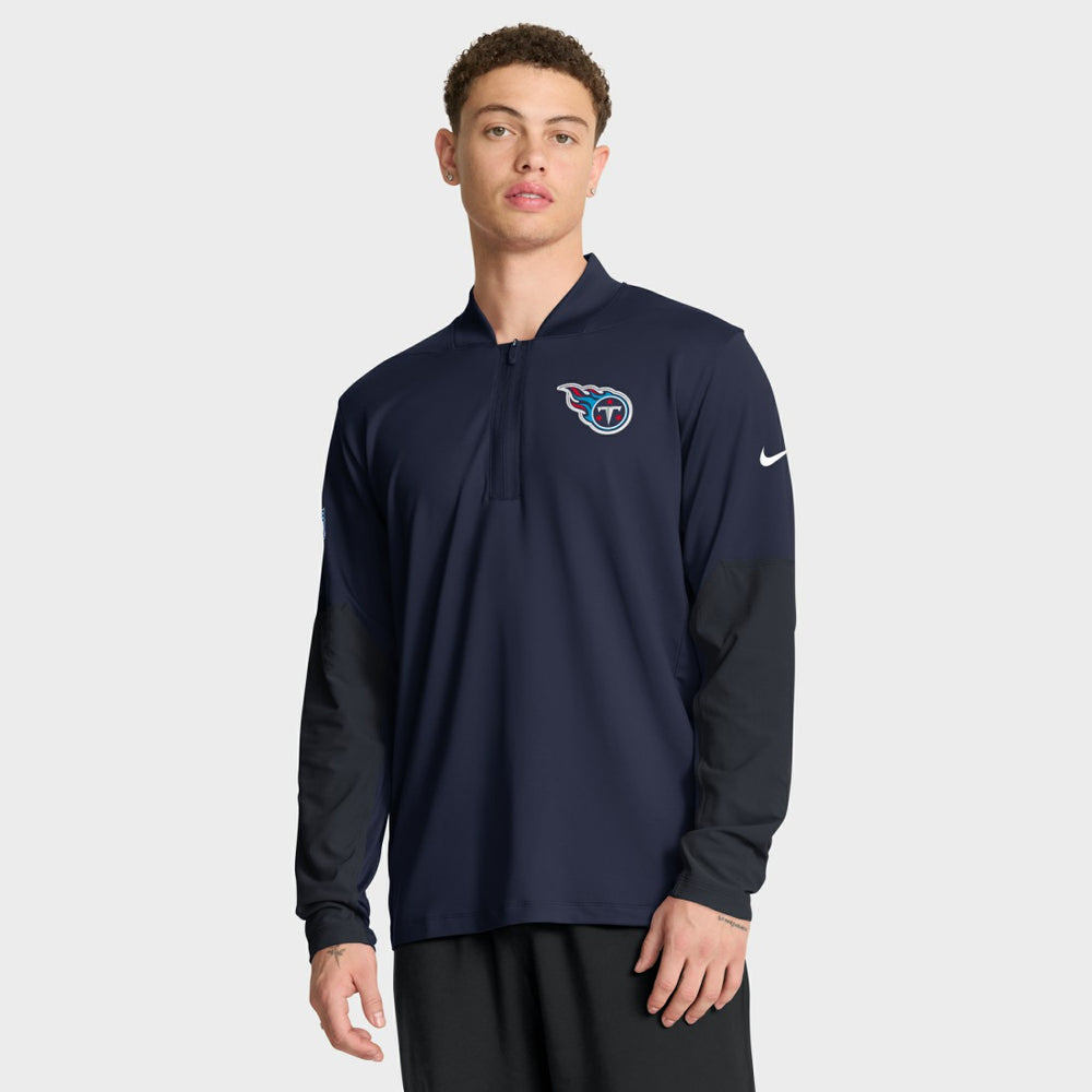 Tennessee Titans Sideline Dri-FIT Half-Zip Pullover - Navy sale