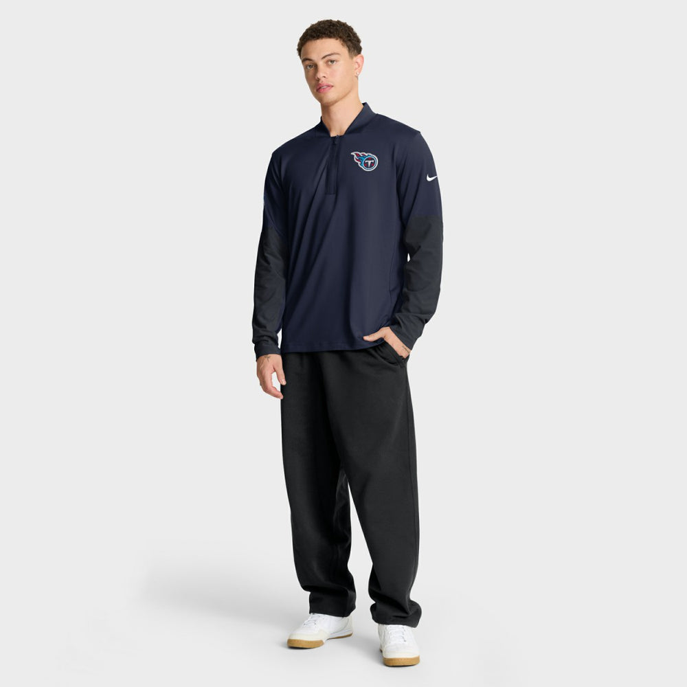 Tennessee Titans Sideline Dri-FIT Half-Zip Pullover - Navy sale