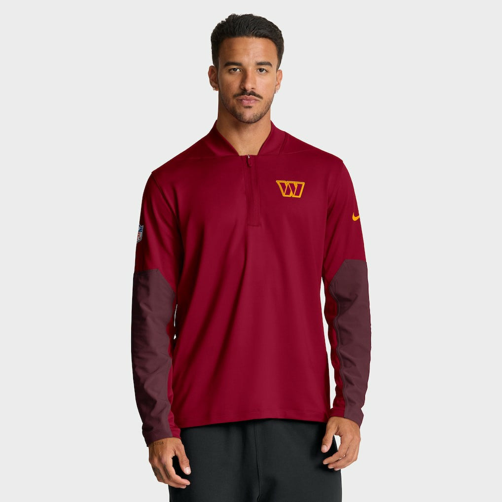 Washington Commanders Sideline Dri-FIT Half-Zip Pullover - Burgundy online
