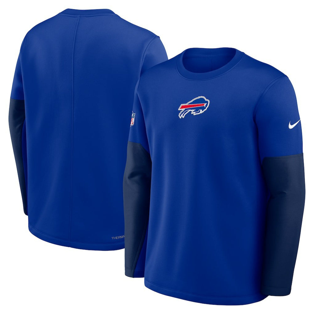 Buffalo Bills Sideline Coach Therma-FIT Long Sleeve T-Shirt - Royal cheap
