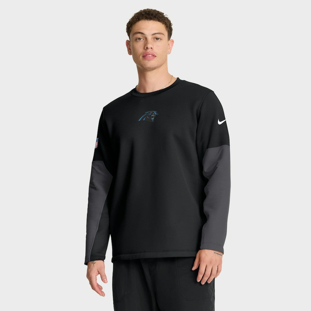 Carolina Panthers Sideline Coach Therma-FIT Long Sleeve T-Shirt - Black outlet