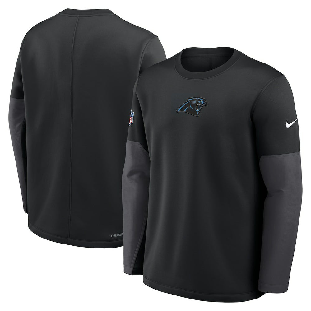 Carolina Panthers Sideline Coach Therma-FIT Long Sleeve T-Shirt - Black outlet
