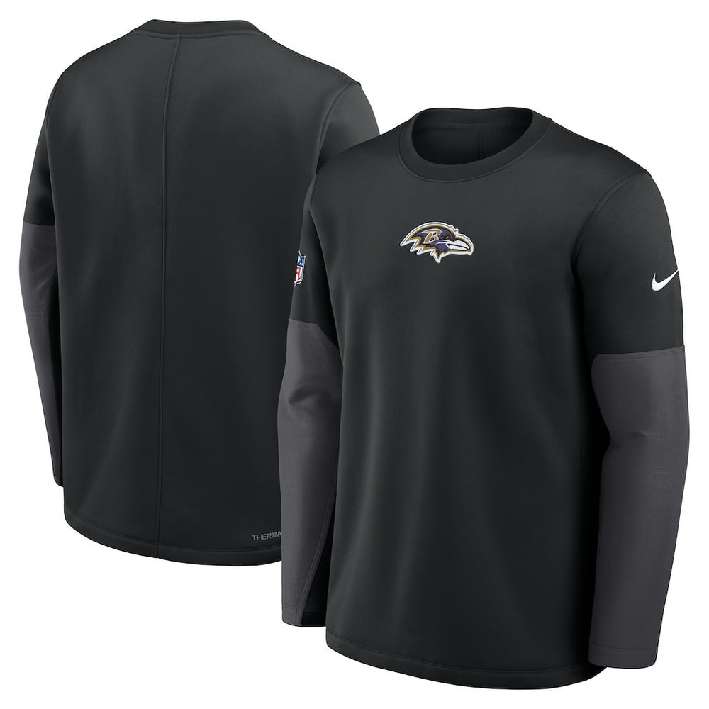 Baltimore Ravens Sideline Coach Therma-FIT Long Sleeve T-Shirt - Black discount