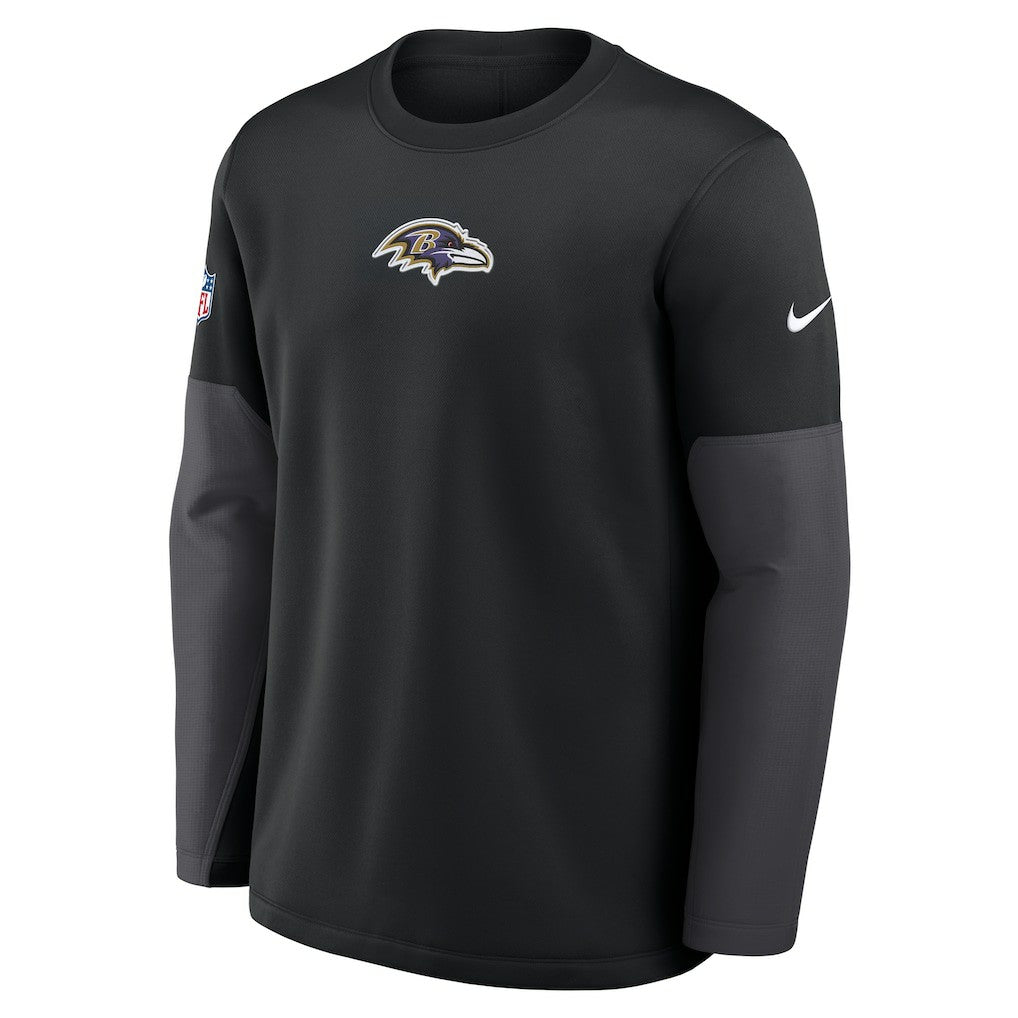 Baltimore Ravens Sideline Coach Therma-FIT Long Sleeve T-Shirt - Black discount
