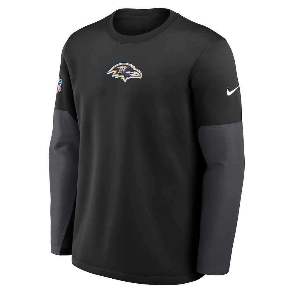 Baltimore Ravens Sideline Coach Therma-FIT Long Sleeve T-Shirt - Black discount