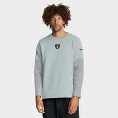 Las Vegas Raiders Sideline Coach Therma-FIT Long Sleeve T-Shirt - Silver cheap