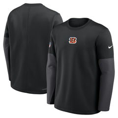 Cincinnati Bengals Sideline Coach Therma-FIT Long Sleeve T-Shirt - Black outlet