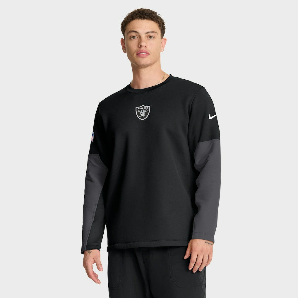 Las Vegas Raiders Sideline Coach Therma-FIT Long Sleeve T-Shirt - Black discount